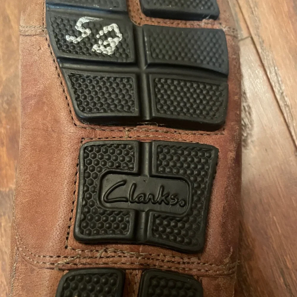 Clarks Loafers Mens Brown Leather Penny Driving Mocs Old Money Size 10M
